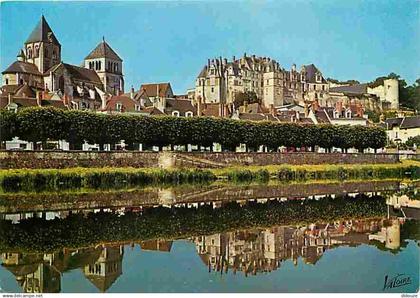 41 - Saint Aignan sur Cher - L'église Saint-Aignan le château Renaissance et leur reflet dans le Cher - Flamme Postale -