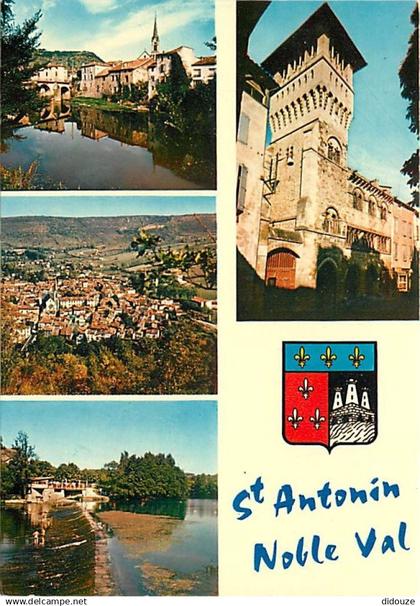 82 - Saint Antonin Noble Val - Multivues - Blasons - Carte Neuve - CPM - Voir Scans Recto-Verso