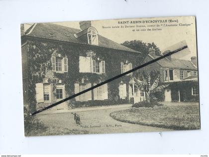 CPA  - Saint Aubin d'Ecrosville (Eure) - Maison natale du Docteur Auzoux.....