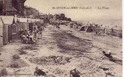 14- SAINT-AUBIN SUR MER. La plage.