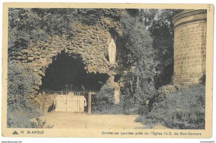 CPA SAINT-AVOLD - Grotte de Lourdes près de l'Eglise N.D. de Bonsecours - Ed. A. Merle , Saint Avold n°19