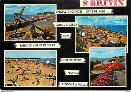 44 - Saint Brévin les Pins - Multivues - Fleurs - Ancre - Plage - CPM - Voir Scans Recto-Verso