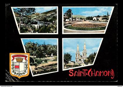 42 - Saint Chamond - Multivues - Blasons - Flamme Postale de Saint Chamond - CPM - Voir Scans Recto-Verso