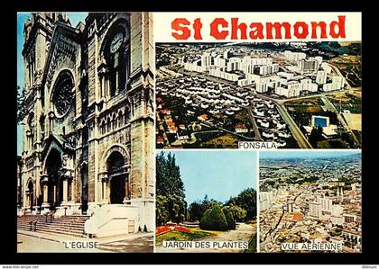 42 - Saint Chamond - Multivues - Flamme Postale de Saint Chamond - CPM - Voir Scans Recto-Verso