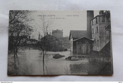 Saint Denis, crue de la Seine le 28 janvier 1910, Seine saint Denis 93