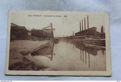 Saint Denis, le canal et les usines, Seine Saint Denis 93