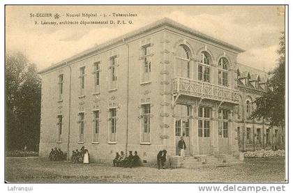 HAUTE MARNE -ref 52127- saint dizier -nouvel hopital -tuberculeux -theme santé-tuberculose -carte bon etat -