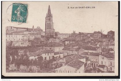 CPA - (33) Saint Emilion - vue de Saint Emilion (carte décollée sans verso)