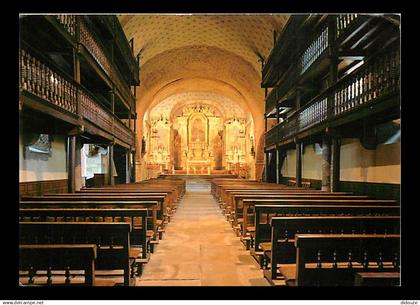 64 - Saint Etienne de Baigorry - Intérieur de l'église Saint-Etienne - Au fond  le rétable classé - Art Religieux - CPM