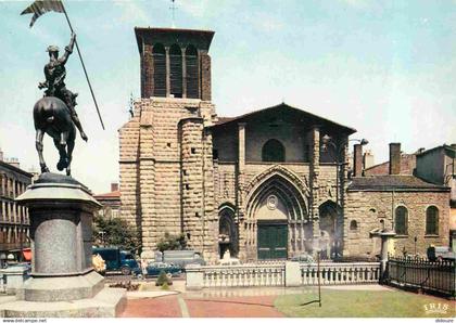 42 - Saint Etienne - Eglise Saint-Etienne ou Grand'Eglise - Automobiles - Carte Dentelée - CPM - Voir Scans Recto-Verso