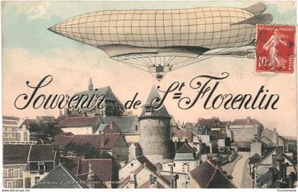 CPA Carte Postale-France- Saint Florentin Souvenir de  Saint Florentin 1909 VM43853+