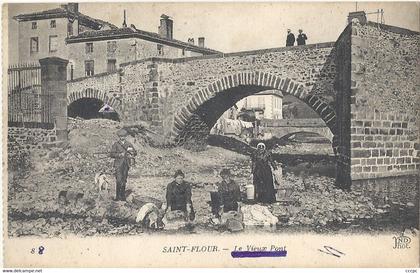 CPA Saint-Flour Le Vieux Pont