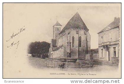 89  BUSSY EN OTHE MAIRIE EGLISE ET FONTAINE REF10041