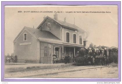 63 - SAINT GERVAIS d'AUVERGNE -- La gare