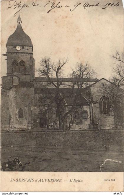 CPA SAINT-GERVAIS-d'AUVERGNE L'Eglise (1255793)