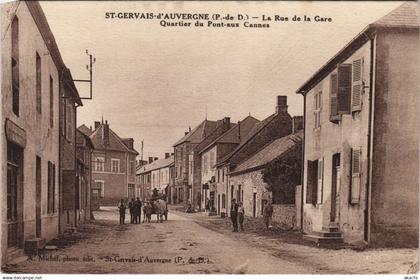 CPA SAINT-GERVAIS-d'AUVERGNE La Rue de la Gare (1255844)