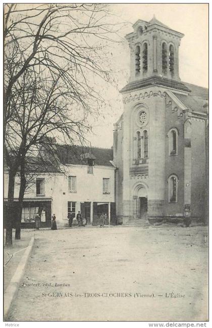 SAINT GERVAIS LES TROIS CLOCHERS - l'église.