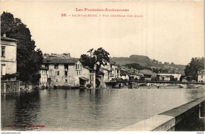 CPA Saint Girons- vue generale des Quais FRANCE (1040422)