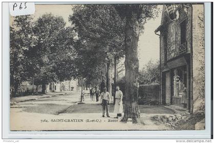 CARTES POSTALES SAINT GRATIEN   LA ROUTE NATIONALE    ANIMEE