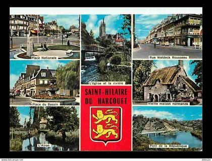 50 - Saint Hilaire du Harcouet - Multivues - Automobiles - Blasons - Carte Neuve - CPM - Voir Scans Recto-Verso