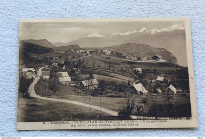 Saint Hilaire du Touvet, vue générale, au loin et au centre le mont Blanc, Isère 38