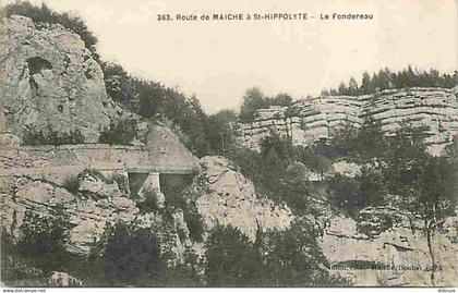 25 - Saint Hippolyte - Route de Maiche - Le Fondereau - Voyagée en 1936 - CPA - Voir Scans Recto-Verso