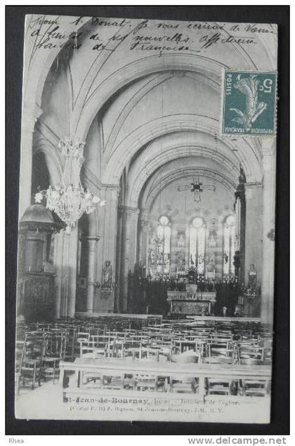 38 Saint-Jean-de-Bournay interieur eglise    D38D  K38399K  C38399C RH038541