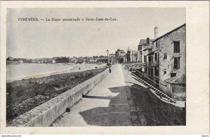 CPA SAINT-JEAN-de-LUZ La Digue Promenade a Saint-Jean-de-Luz (1142541)