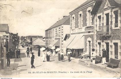 CPA Saint-Jean-de-Monts La Route de la Plage