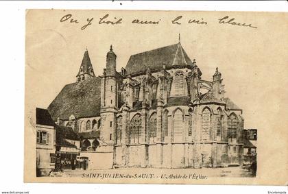 CPA  Carte postale-France Saint-Julien-du-Sault-L'abside de l'église -1903-VM28671