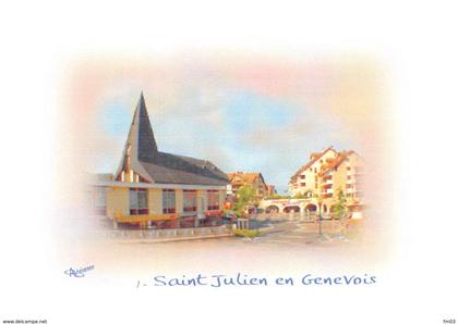 Saint Julien en Genevois série de 5 cartes