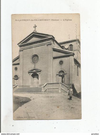 SAINT LAURENT DE CHAMOUSSET (RHONE) L'EGLISE (ENFANT)