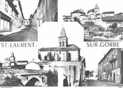 PIE.T.19-9234 : SAINT-LAURENT-SUR-GORRE. VUES MULTIPLES.