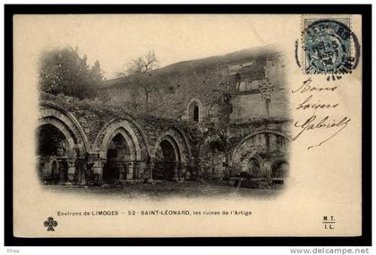 87 Saint-Léonard-de-Noblat abbaye ruine D87D K87161K C87161C RH075838