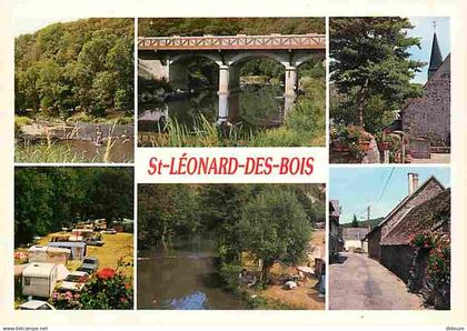 72 - Saint Léonard des Bois - Multivues - Automobiles - CPM - Voir Scans Recto-Verso