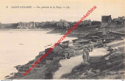 Vue générale de la Plage - Saint-Lunaire - (35) Ille et Vilaine