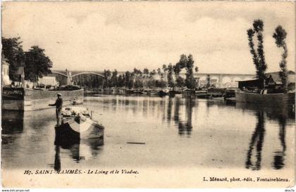 CPA SAINT-MAMMES Le Loing et le Viaduc (1298867)