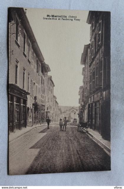 Saint Marcellin, grande rue et faubourg Vinay, Isère 38