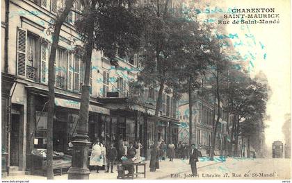 Carte Postale ANCIENNE de CHARENTON / SAINT  MAURICE - Rue Saint MANDE