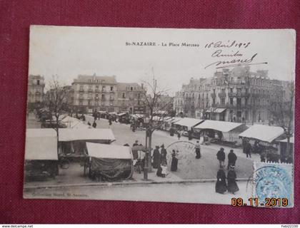 CPA - Saint-Nazaire - La Place Marceau