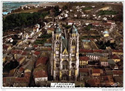 Carte Postale Ancienne de SAINT NICOLAS DE PORT - vue aérienne-La Basilique