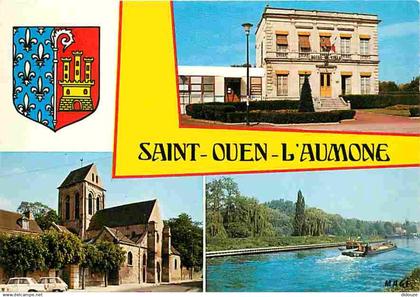 95 - Saint Ouen l'Aumone - Multivues - Blasons - Péniches - Automobiles - Carte Neuve - CPM - Voir Scans Recto-Verso