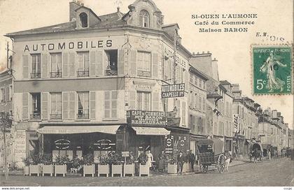 CPA Saint-Ouen l'Aumône Café du Commerce Maison Baron