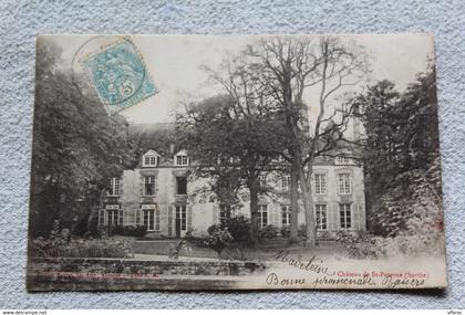 Cpa 1905, château de saint Paterne, Sarthe 72