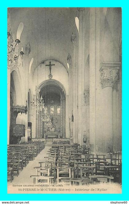 a863 / 665 58 - SAINT PIERRE LE MOUTIER Intérieur de l'Eglise