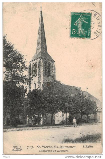 Carte Postale Ancienne de SAINT PIERRE LES NEMOURS