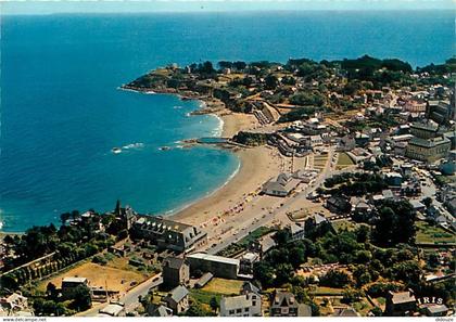 22 - Saint Quay Portrieux - Vue Générale aérienne - La Grande Plage , La Plage du Chatelet, la Piscine - Flamme Postale