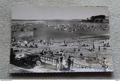 Cpm 1964, Saint Quay Portrieux, la plage du port, Cotes d'Armor 22