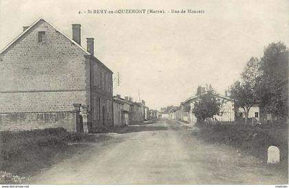 - marne - ref-A648 - saint remy en bouzemont - st remy en bouzemont - rue de moncetz - carte bon etat -