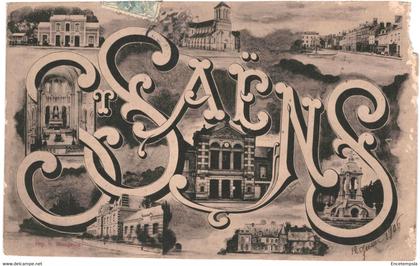 CPA-Carte Postale-France-Saint-Saëns Souvenir de Saint-Saëns 1903 VM43452+